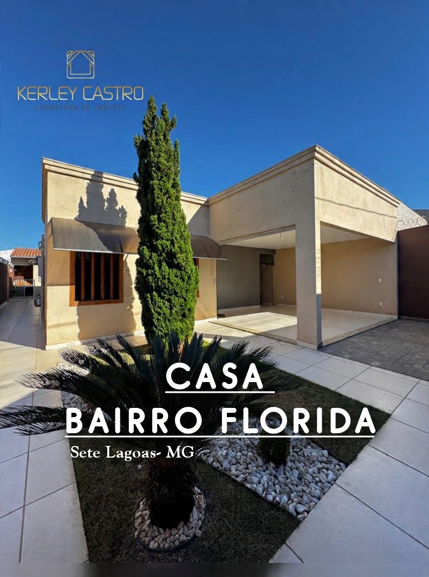 VENDO CASA COM ÁREA GOURMET NO BAIRRO FLÓRIDA- Sete Lagoas, MG! VENDO CASA COM ÁREA GOURMET NO BAIRRO FLÓRIDA- Sete Lagoas, MG!