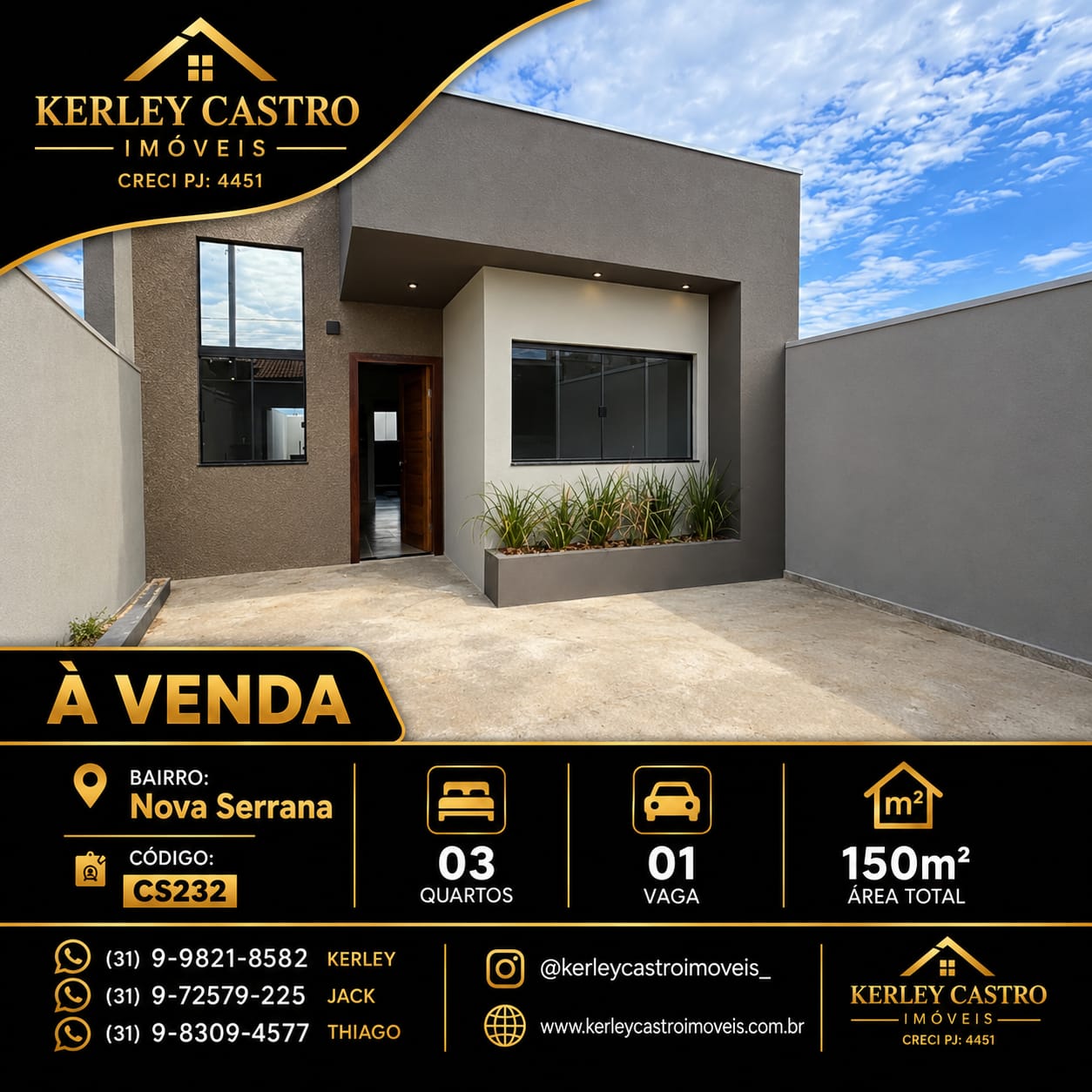 VENDO LINDA CASA NO BAIRRO NOVA SERRANA - Sete Lagoas, MG!