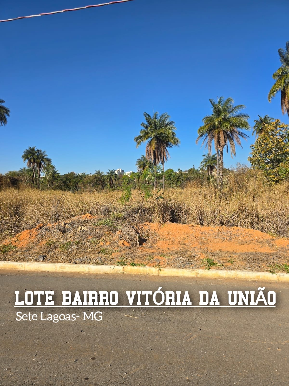 VENDO LOTE NO BAIRRO VITÓRIA DA UNIÃO- Sete Lagoas, MG! VENDO LOTE NO BAIRRO VITÓRIA DA UNIÃO- Sete Lagoas, MG!